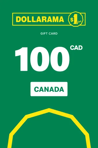 Dollarama 100 CAD Gift Card (Canada) - Digital Key