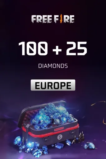 Product Image - Garena Free Fire - 100 + 25 Diamonds (Europe) - Digital Key