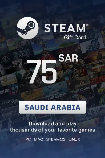 Steam Wallet 75 SAR Gift Card (Saudi Arabia) - Digital Key