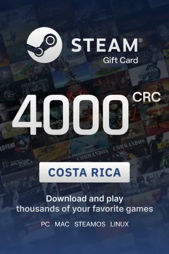 Steam Wallet 4000 CRC Gift Card (Costa Rica) - Digital Key