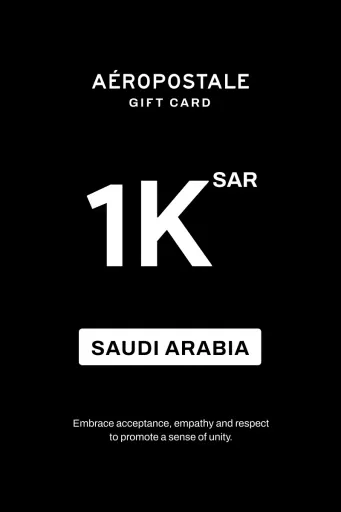 Aeropostale 1000 SAR Gift Card (Saudi Arabia) - Digital Key