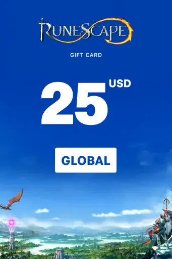 Jagex RuneScape 25 USD Gift Card (Global) - Digital Key