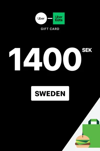 Uber & Uber Eats 1400 SEK Gift Card (Sweden) - Digital Key