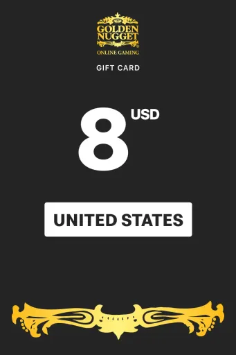 Golden Nugget Casino 8 USD Gift Card (United States) - Digital Key