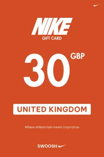 Nike 30 GBP Gift Card (United Kingdom) - Digital Key