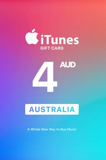 Apple iTunes 4 AUD Gift Card (Australia) - Digital Key