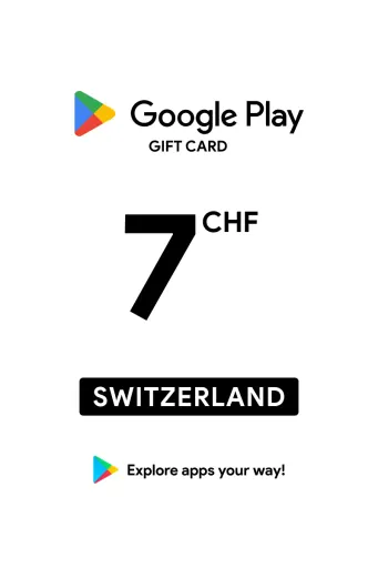 Google Play 7 CHF Gift Card (Switzerland) - Digital Key