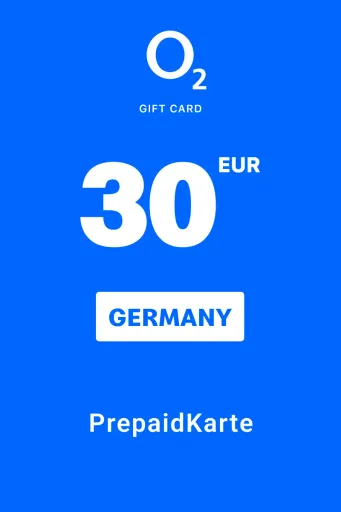 O2 E-voucher 30 EUR Gift Card (Germany) - Digital Key