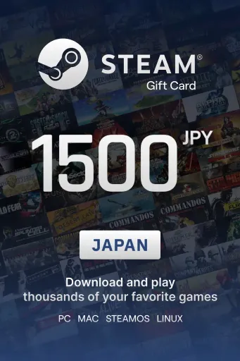 Steam Wallet 1500 JPY Gift Card (Japan) - Digital Key