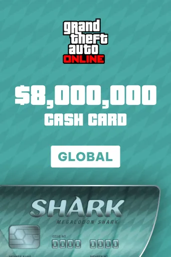 Grand Theft Auto Online: Megalodon Shark Cash Card $8,000,000 (Global) (PC) - Rockstar - Digital Key