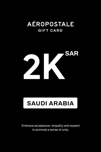 Aeropostale 2000 SAR Gift Card (Saudi Arabia) - Digital Key