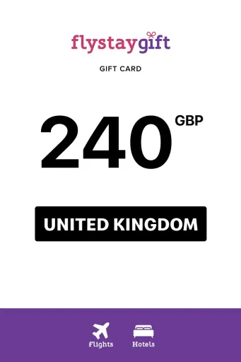 Flystay Gift 240 GBP Gift Card (United Kingdom) - Digital Key