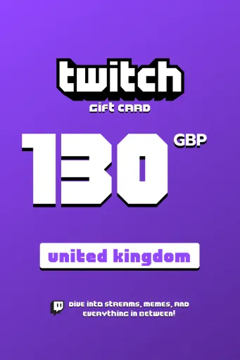 Twitch 130 GBP Gift Card (United Kingdom) - Digital Key