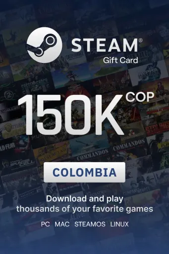 Steam Wallet 150000 COP Gift Card (Colombia) - Digital Key
