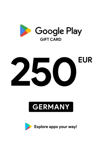 Google Play 250 EUR Gift Card (Germany) - Digital Key