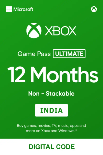 Xbox Game Pass Ultimate 12 Months Non-Stackable (India) - Xbox Live - Digital Key