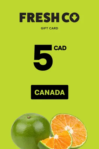 FreshCo 5 CAD Gift Card (Canada) - Digital Key