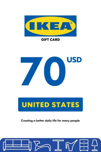 IKEA 70 USD Gift Card (United States) - Digital Key