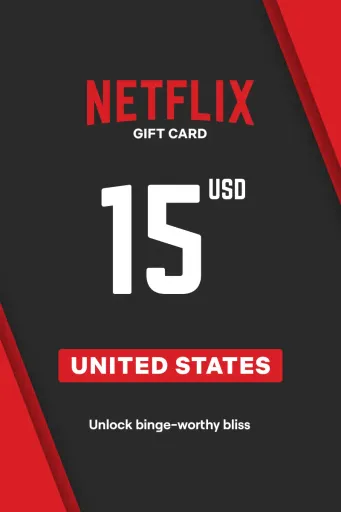 Netflix 15 USD Gift Card (United States) - Digital Key