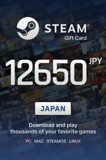 Steam Wallet 12650 JPY Gift Card (Japan) - Digital Key