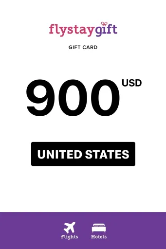 Flystay Gift 900 USD Gift Card (United States) - Digital Key