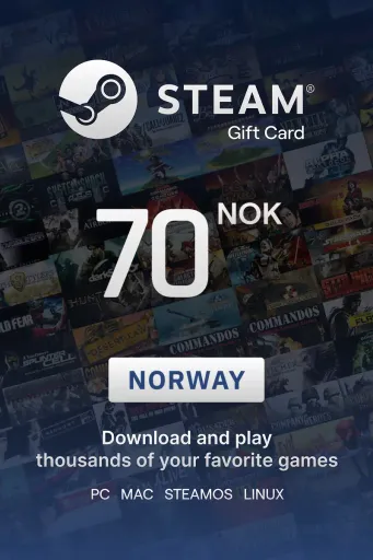 Steam Wallet 70 NOK Gift Card (Norway) - Digital Key
