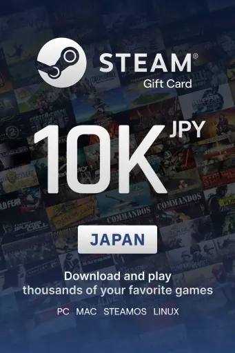 Steam Wallet 10000 JPY Gift Card (Japan) - Digital Key