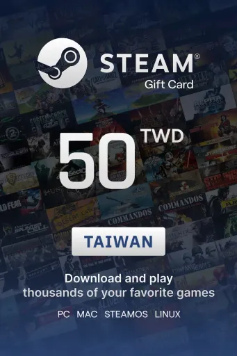 Steam Wallet 50 TWD Gift Card (Taiwan) - Digital Key