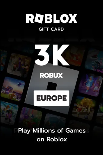 Roblox - 3000 Robux (Europe) - Digital Key
