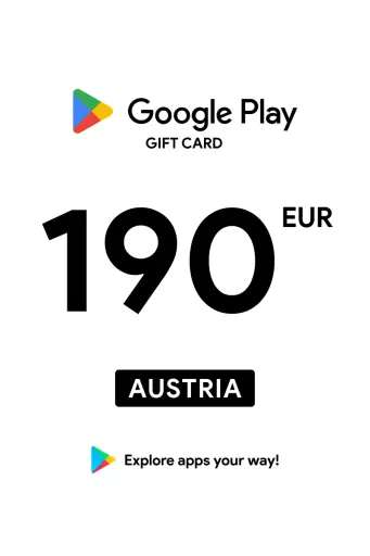 Google Play 190 EUR Gift Card (Austria) - Digital Key