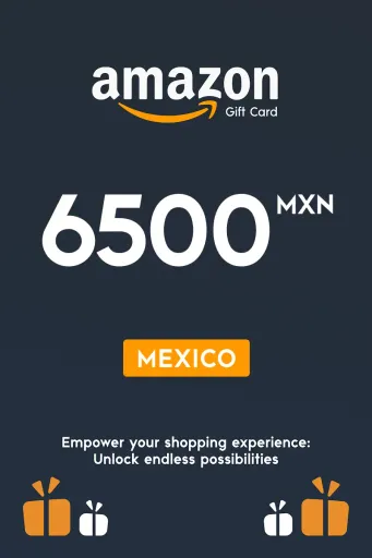 Amazon 6500 MXN Gift Card (Mexico) - Digital Key