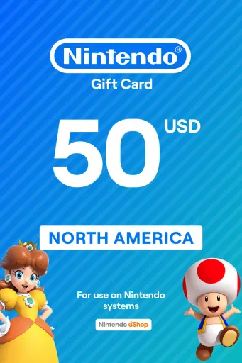 Nintendo eShop 50 USD Gift Card (North America) - Digital Key