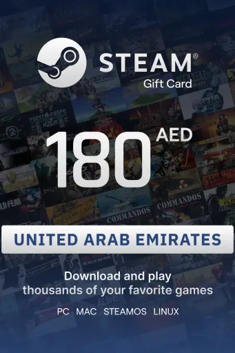 Steam Wallet 180 AED Gift Card (United Arab Emirates) - Digital key