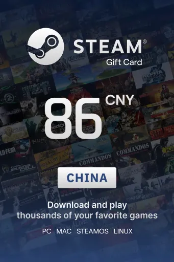 Steam Wallet 86 CNY Gift Card (China) - Digital Key