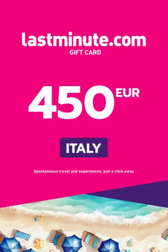 lastminute.com 450 EUR Gift Card (Italy) - Digital Key