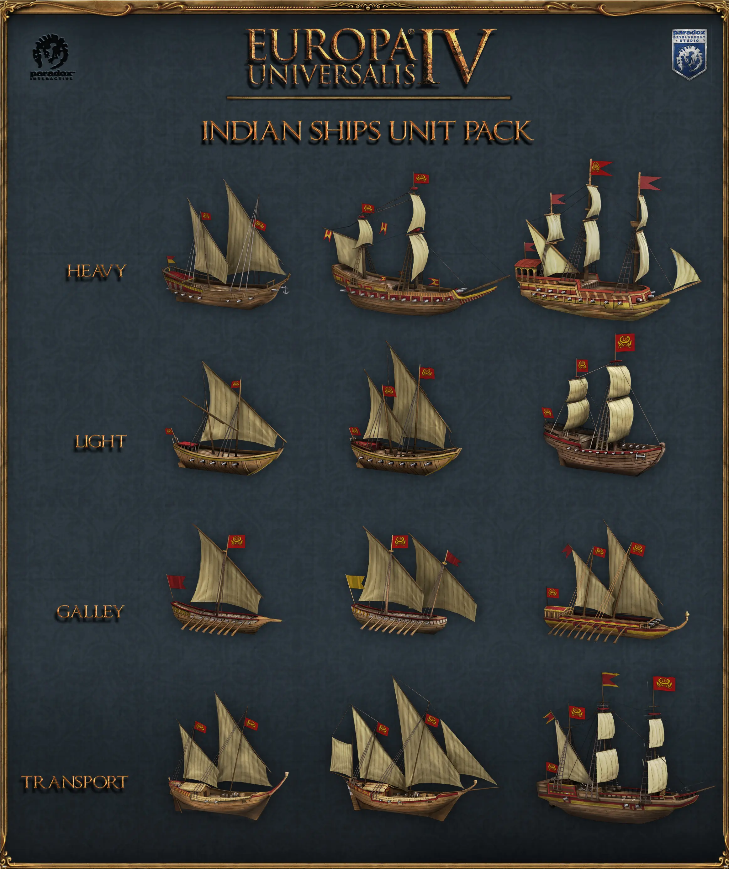 Europa Universalis IV: Indian Ships Unit Pack DLC (PC) - Steam - Digital Code