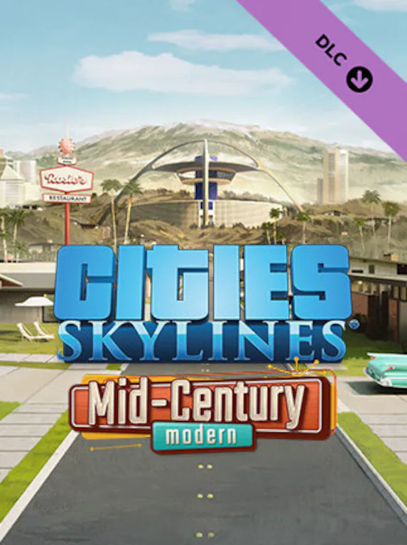 Cities Skylines - Content Creator Pack Mid-Century Modern DLC (PC / Mac / Linux) - Steam - Digital Code