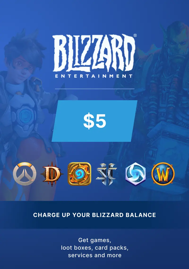 Buy Blizzard $5 Gift Card (US) - Digital Code