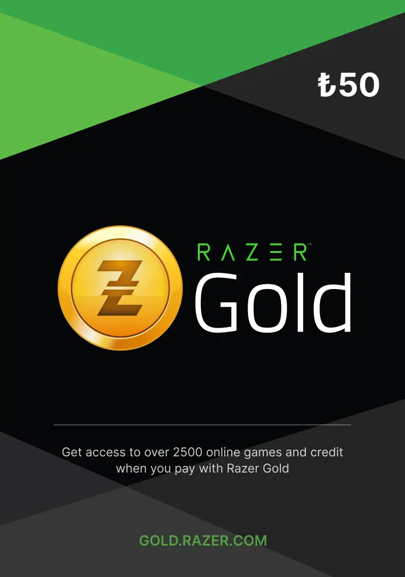 Razer Gold ₺50 TRY Gift Card (TR) - Digital Code