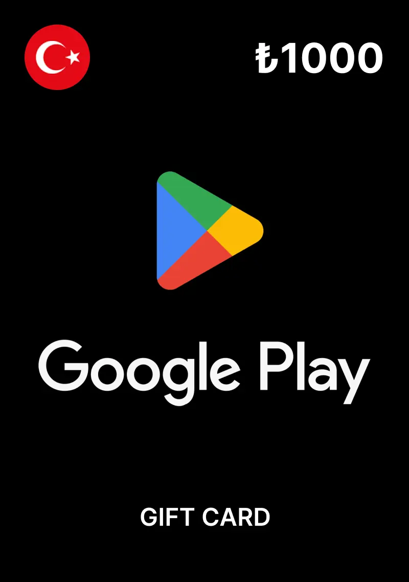 Google Play ₺1000 TL Gift Card (TR) - Digital Code