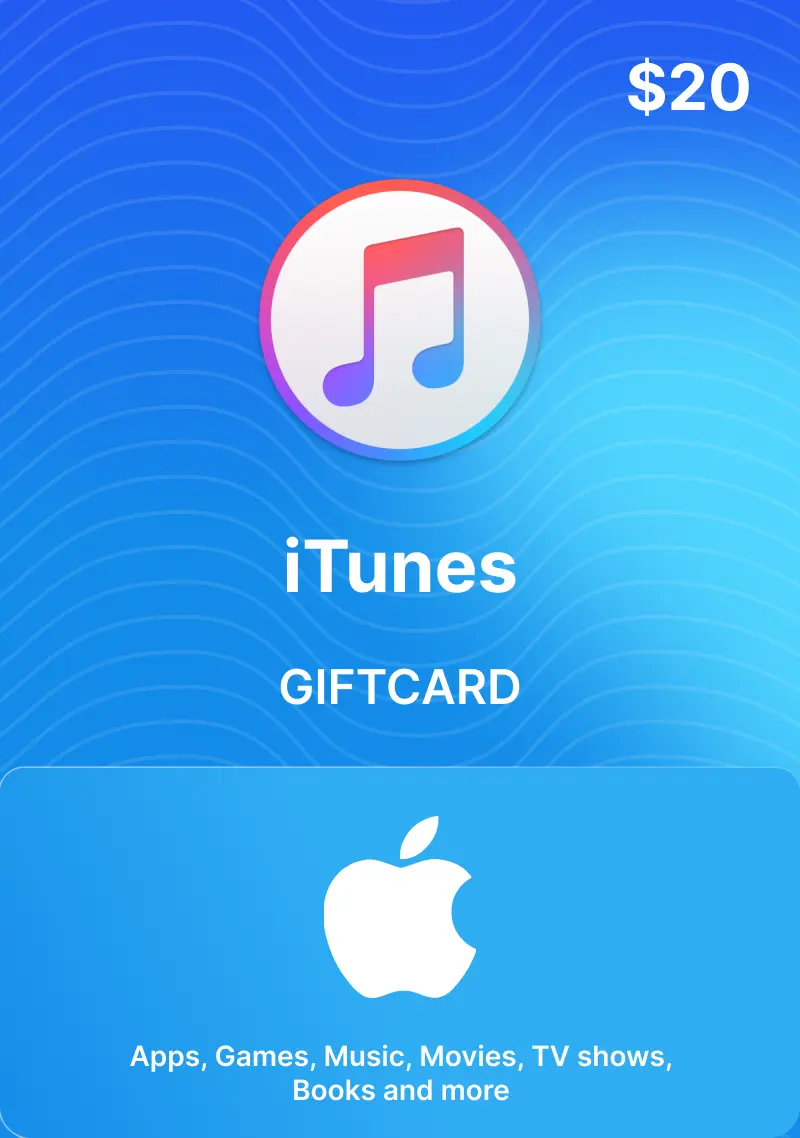 iTunes $20 Gift Card (US) - Digital Code