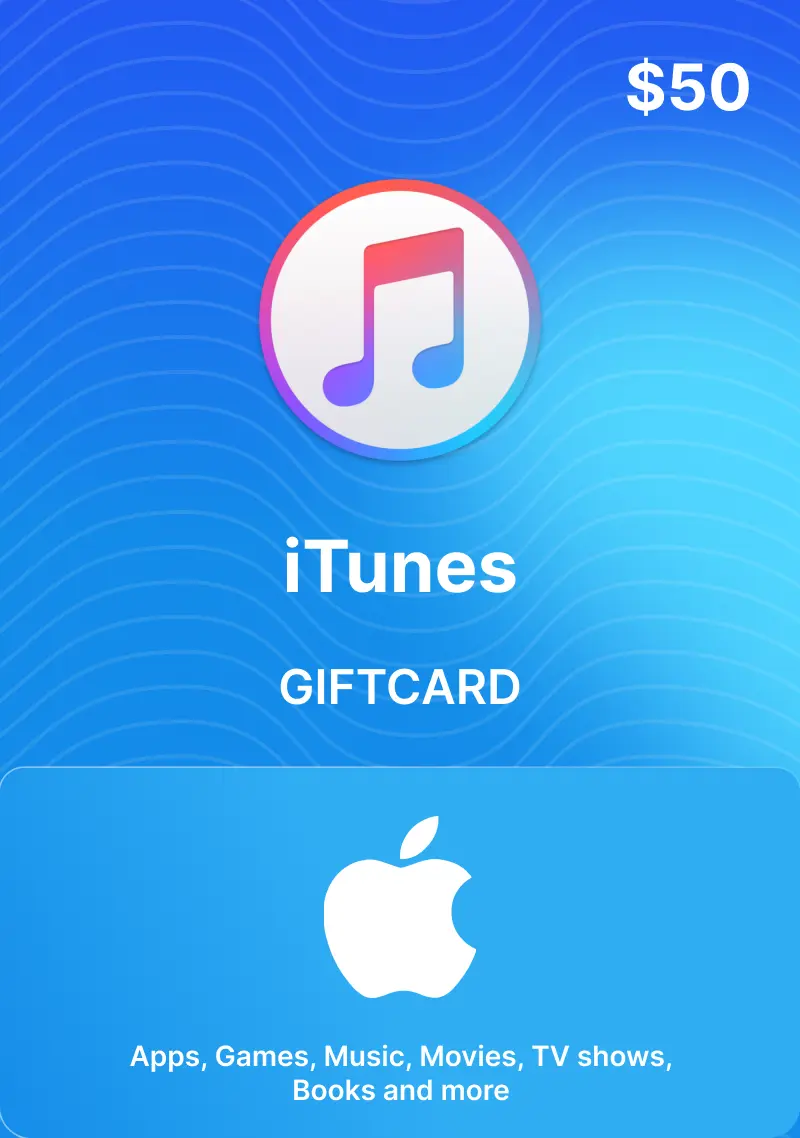 iTunes $50 Gift Card (US) - Digital Code