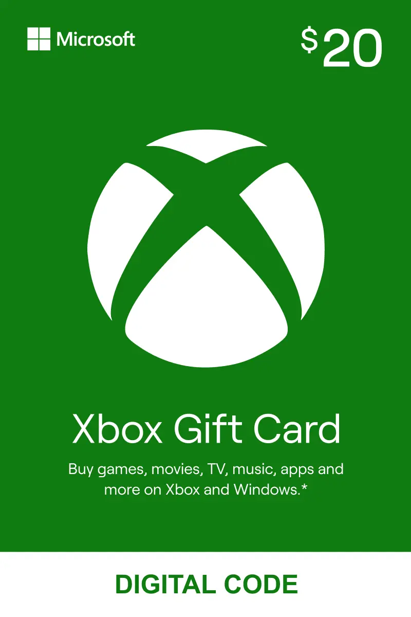 Xbox $20 Gift Card (US) - Digital Code