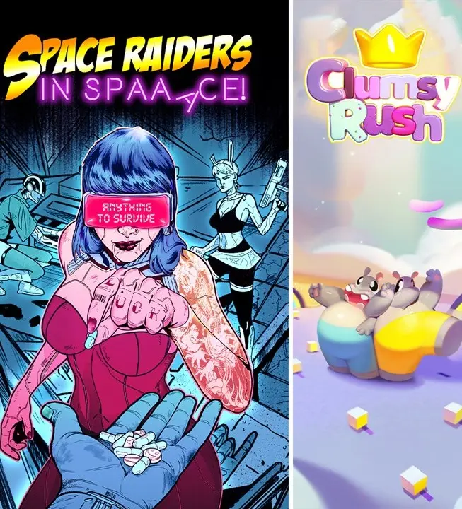 Space Raiders in Space + Clumsy Rush - Bundle (AR) (Xbox One / Xbox Series X|S) - Xbox Live - Digital Code