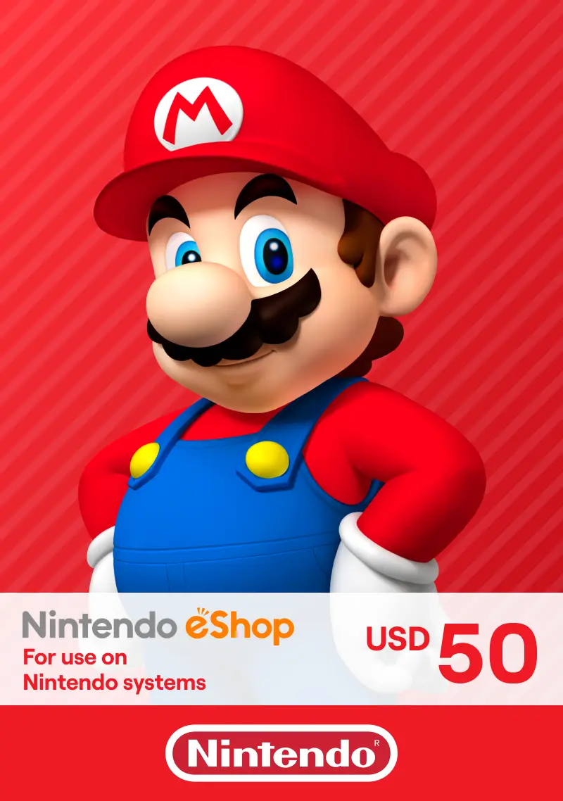 Nintendo eShop Card 50 USD  USA Account digital for Nintendo Switch