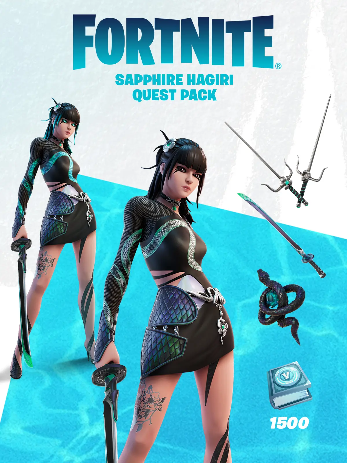 Fortnite : Sapphire Hagiri Quest Pack DLC (AR) (Xbox One / Xbox Series X|S) - Xbox Live - Digital Code