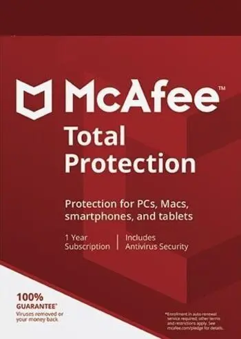 McAfee Total Protection Unlimited Devices 1 Year - Digital Code