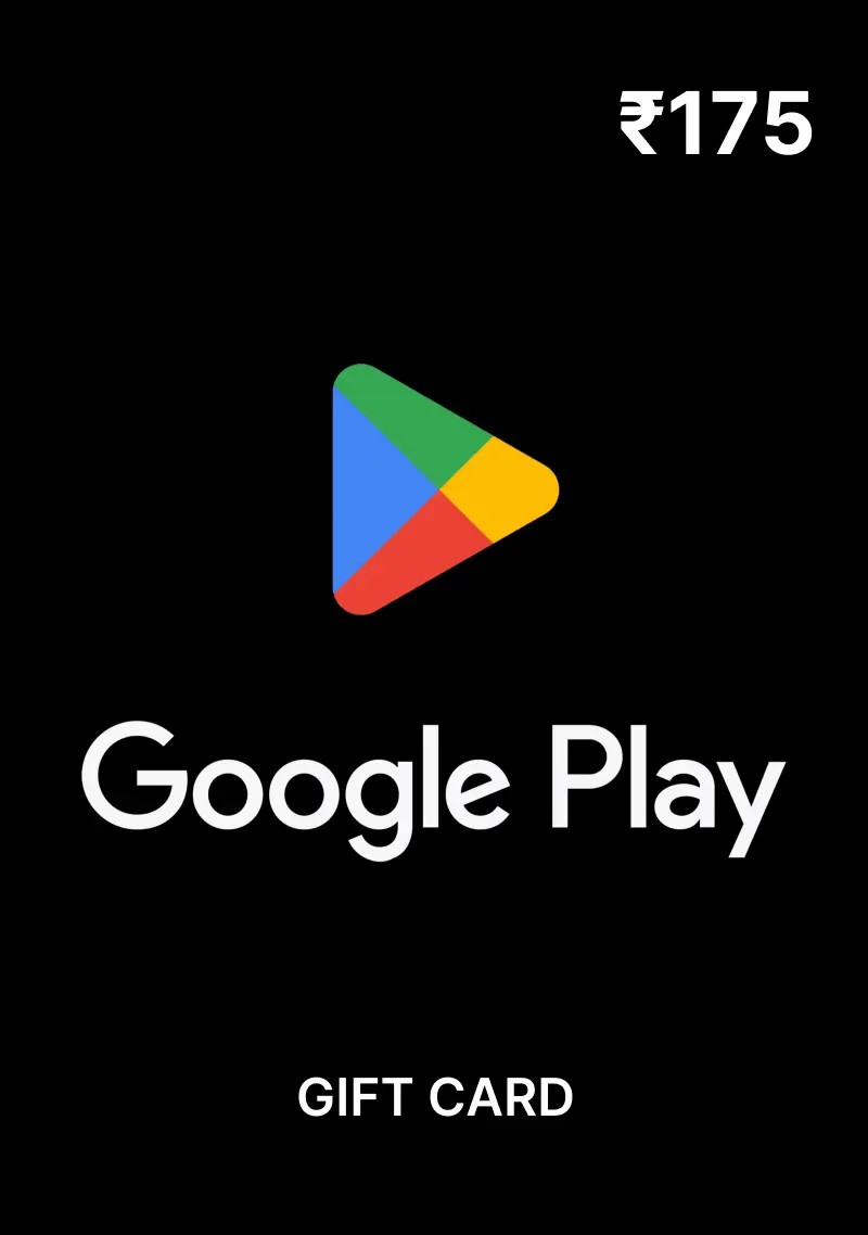 Google Play ₹175 INR Gift Card (IN) - Digital Code
