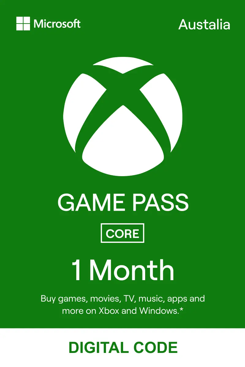 Xbox Game Pass Core 1 Month (AU) - Xbox Live - Digital Code