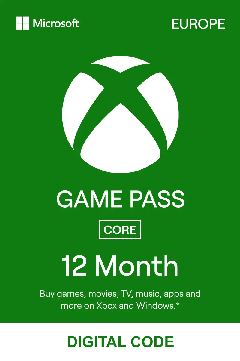 Xbox Game Pass Core 12 Months (EU) - Xbox Live - Digital Code